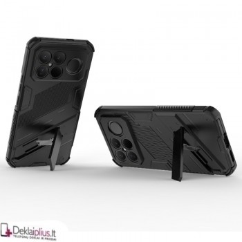 Smūgiams atsparus dėklas su kojele - juodas (Xiaomi Poco F8 Ultra) Smūgiams atsparus dėklas su kojele - juodas (Xiaomi Poco F8 Ultra)